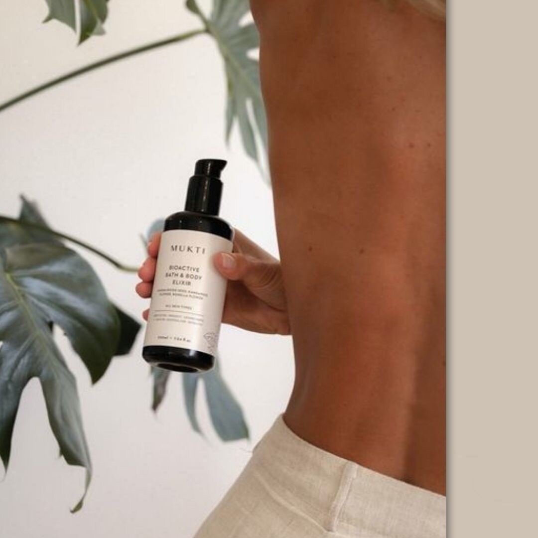 Nourishing your skin this season is a must. After so long inside our skin will go a little crazy when out in the sun , sand and Spring time glory.⁠
⁠
We love our MUKTI Bio active Body Elixir !⁠
AIM: Target cellulite, stretch marks &amp; skin imperfec