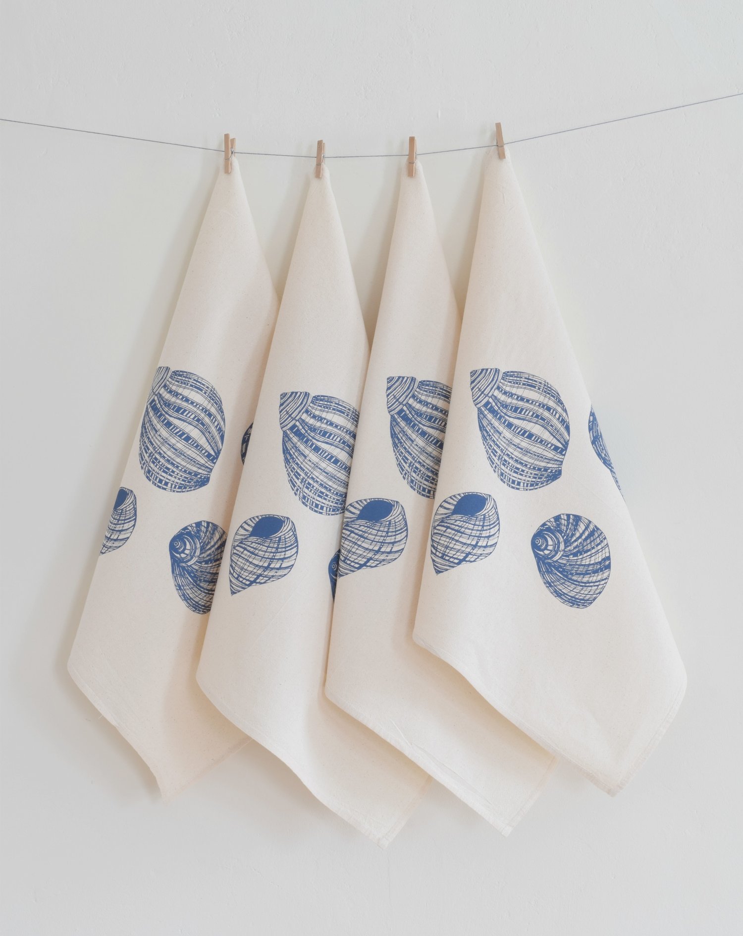 Cloth Napkins Set of 4 Organic Cotton Lavender Botanical Print Unpaper  Towels Washable Reusable Eco Friendly Table Setting 