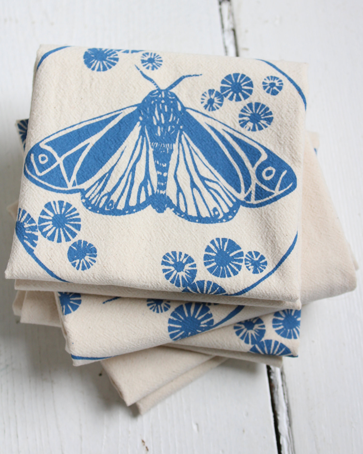set of 4 organic sardines cloth napkins — Hearth and Harrowset of 4 organic  sardines cloth napkins