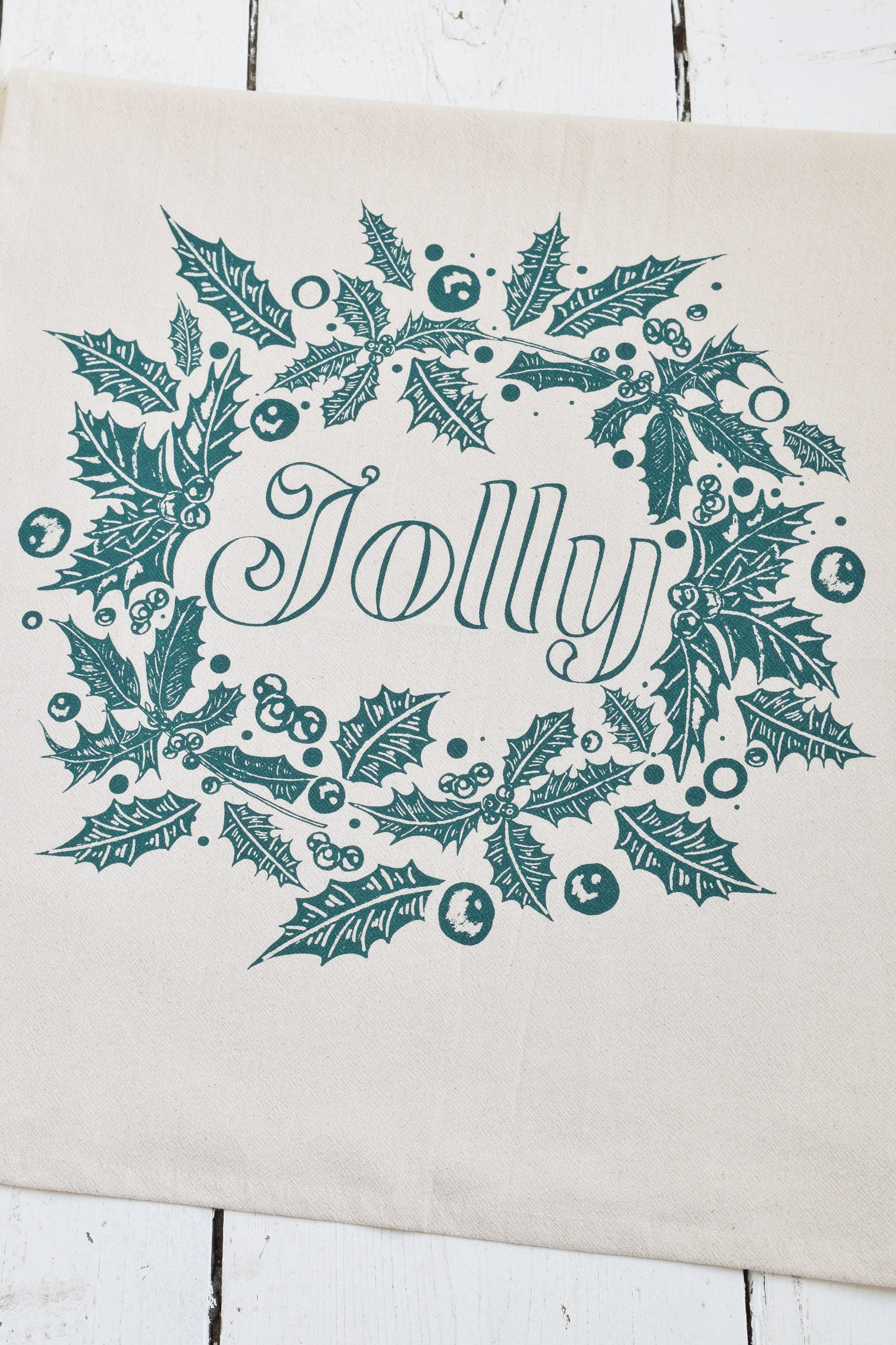 organic jolly tea towel