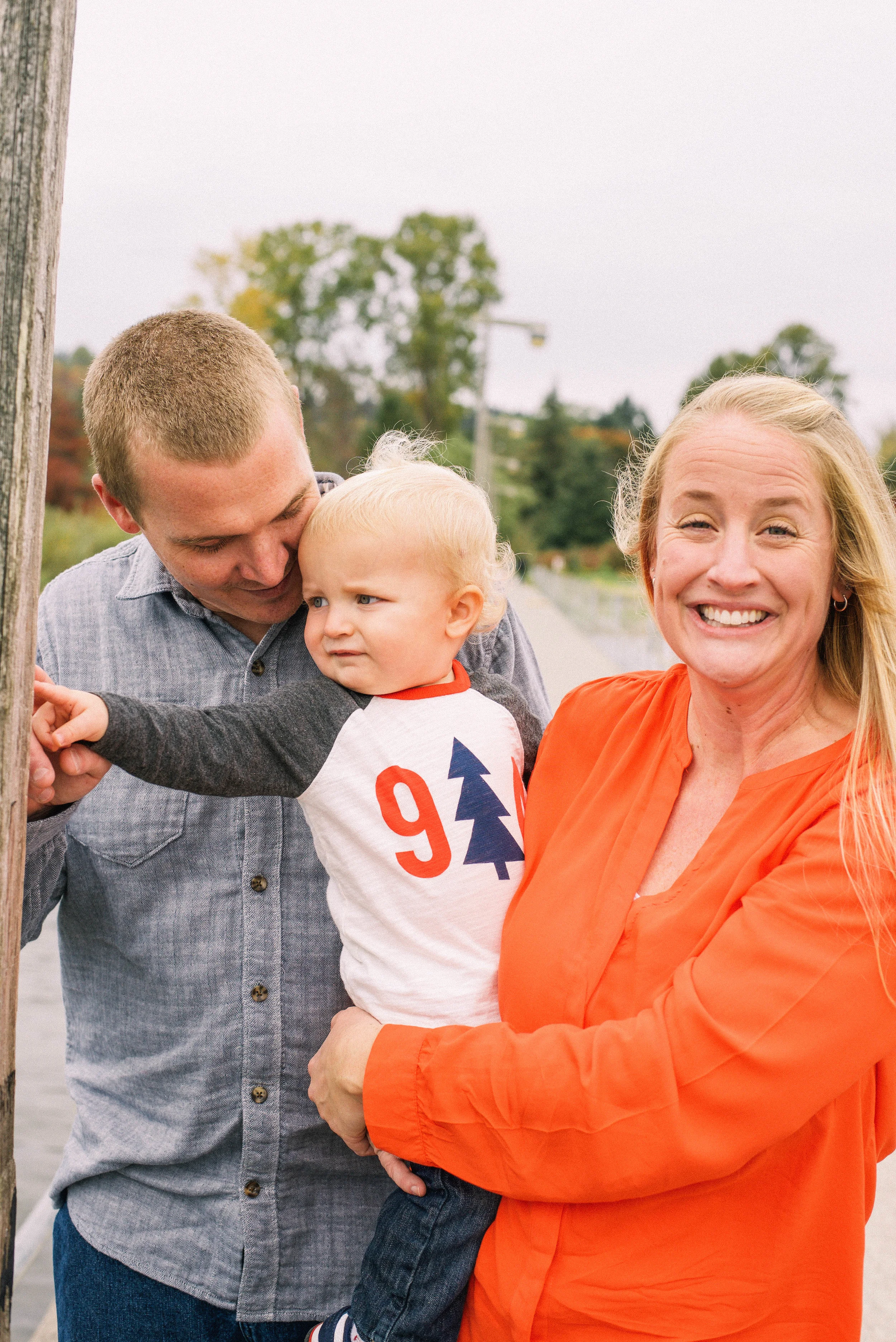 My friend Ashlee, her husband, and her son.