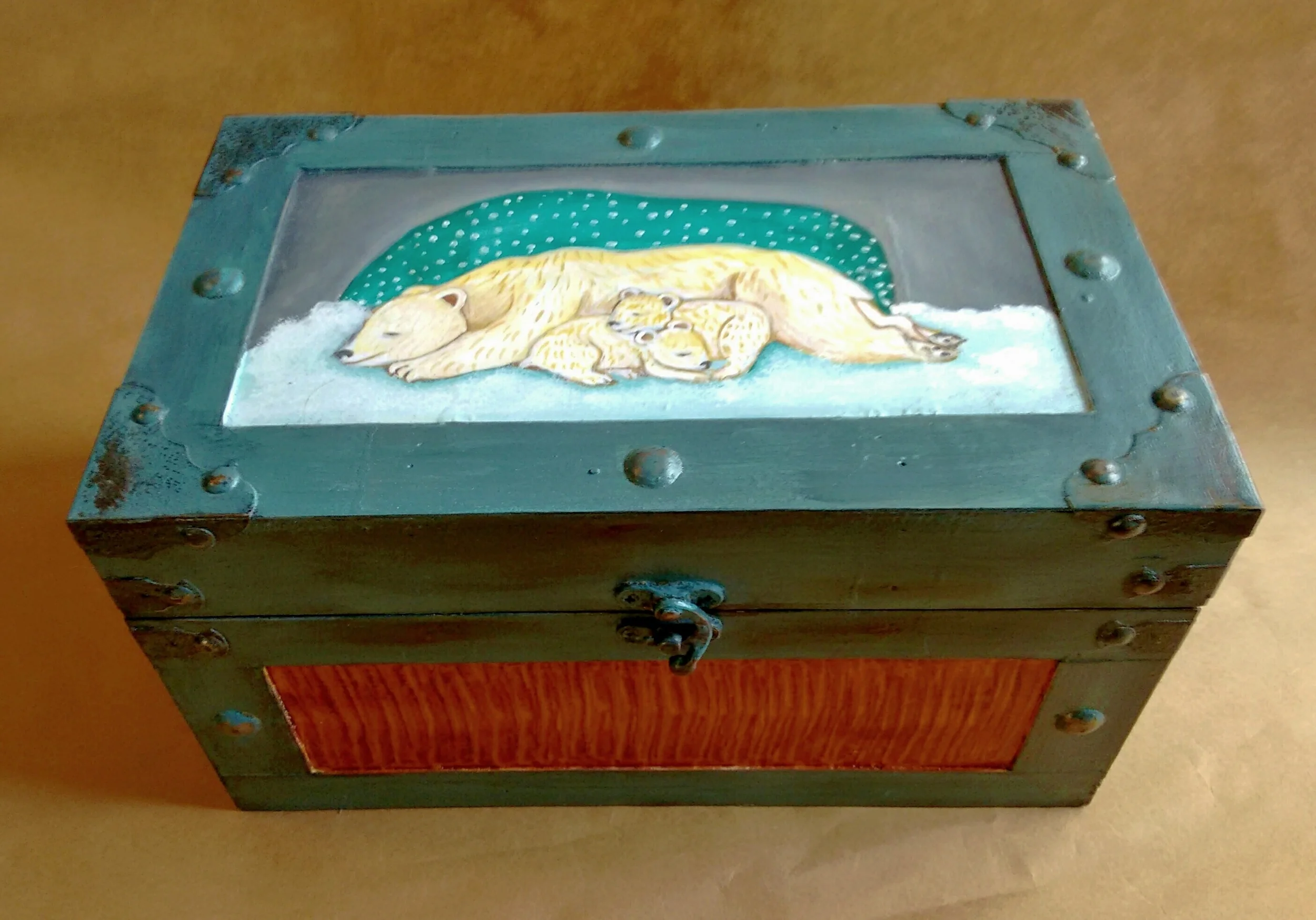 Painted and Grained box by Kristin Helberg