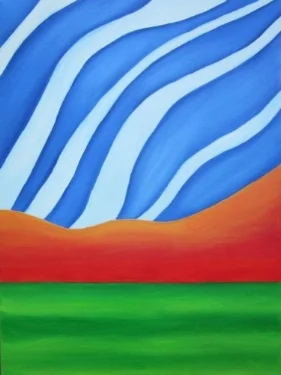 CLOUDS c Kristin Helberg 2015 oil on canvas 18" x 24"