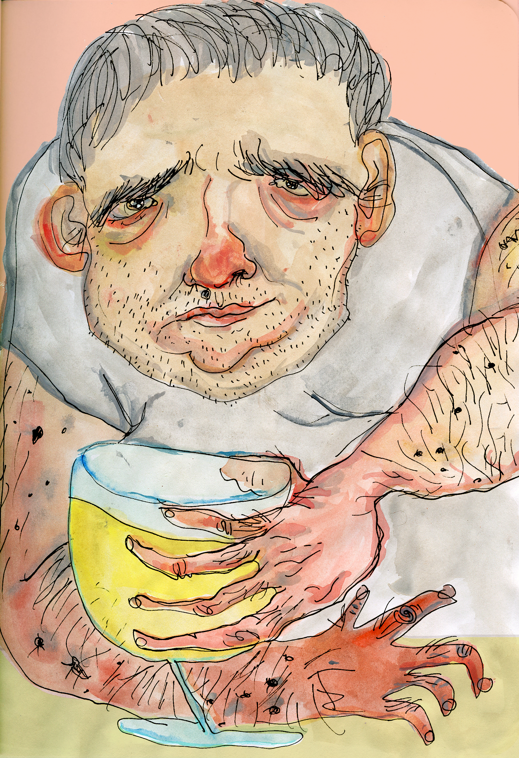 Alcoholism and the Decay of a Living Body