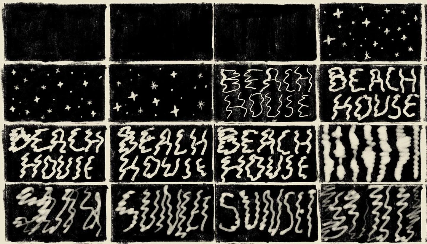 Some of my storyboards for @beaccchhoussse Sunset music video. I have a very stream of consciousness process and it&rsquo;s always surprising to see how much of the initial exploratory phase becomes the final piece. Sometimes it&rsquo;s due to a time