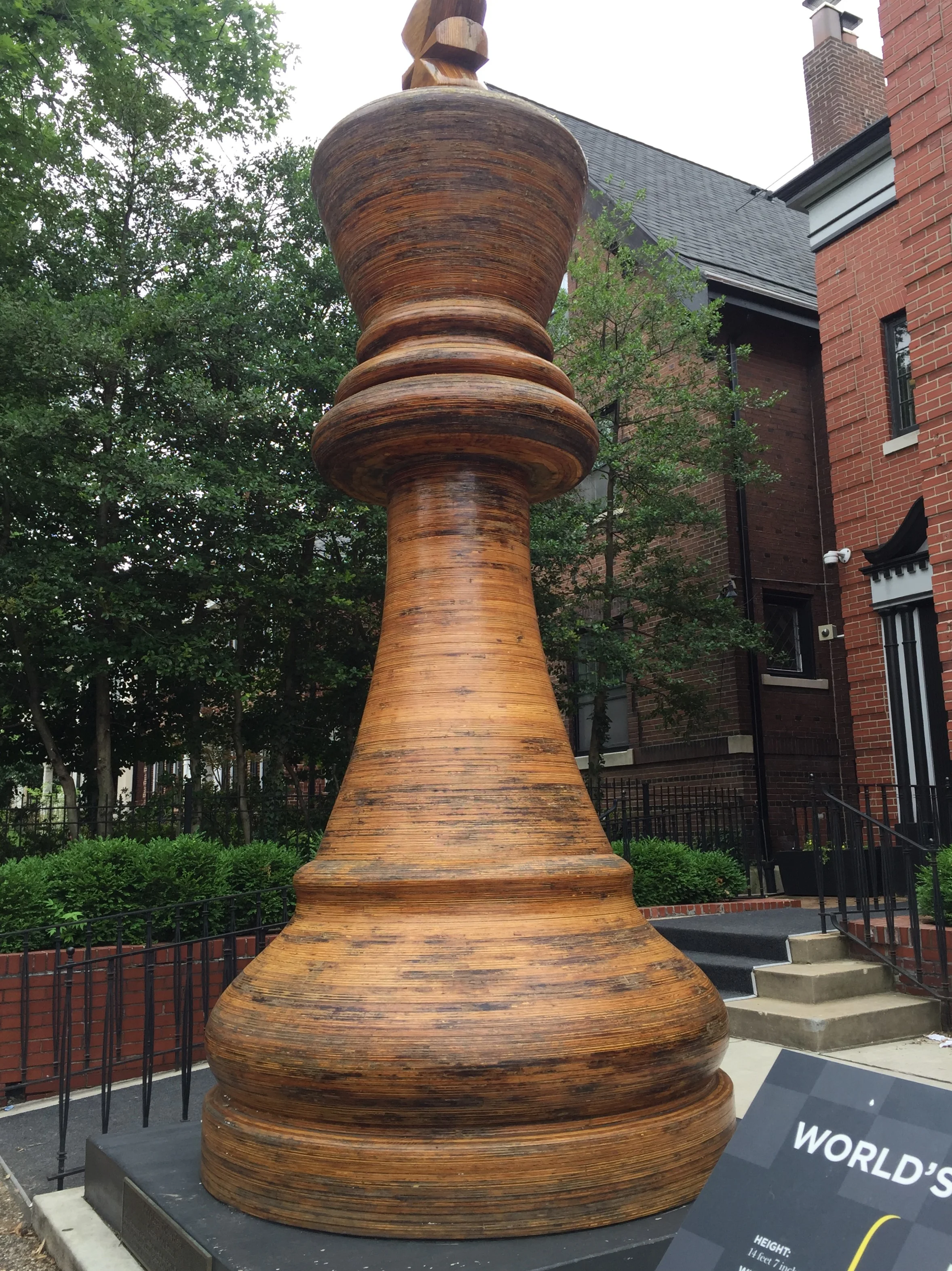 The Worlds Largest Chess Piece found in the Central West End