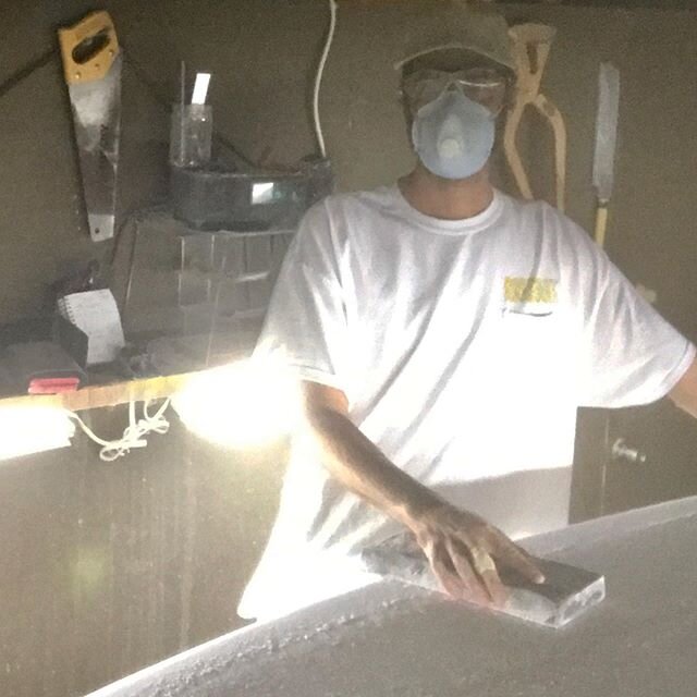 Self-isolating in the shaping room. Glasser is still glassing. Your boards will get done! Still taking orders too. Stay safe.  Stay clean. Stay away from others. 🤙