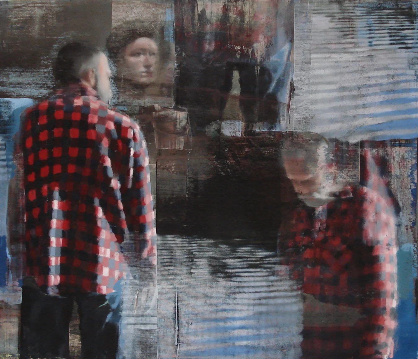 Not a Straight Line, Oil on Linen on Panel, 68" x 80"