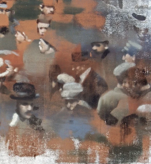 Ghost of Crowd, Oil on Linen on Panel, 2007, 52" x 48"