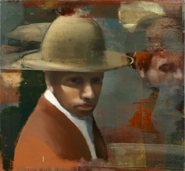 Man In Crowd, Oil on Linen on Panel, 2007, 48" x 52"