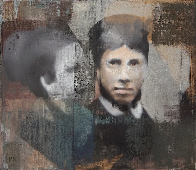 Two Faces, Oil on Linen on Panel, 2007, 26" x 30"