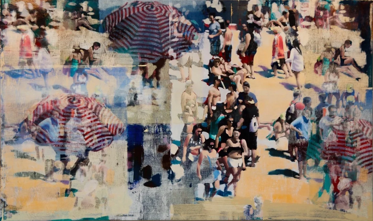 Santa Clara Beach, Oil on Linen on Panel, 2015, 72" x 120"