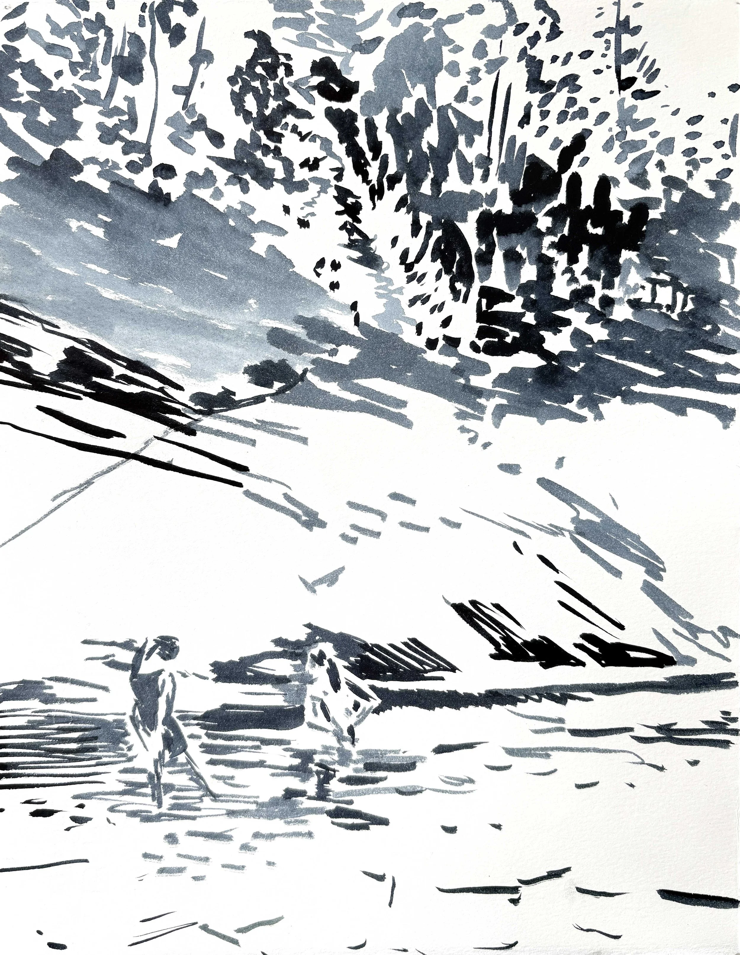  2025  Ink on paper  11” x 14” 