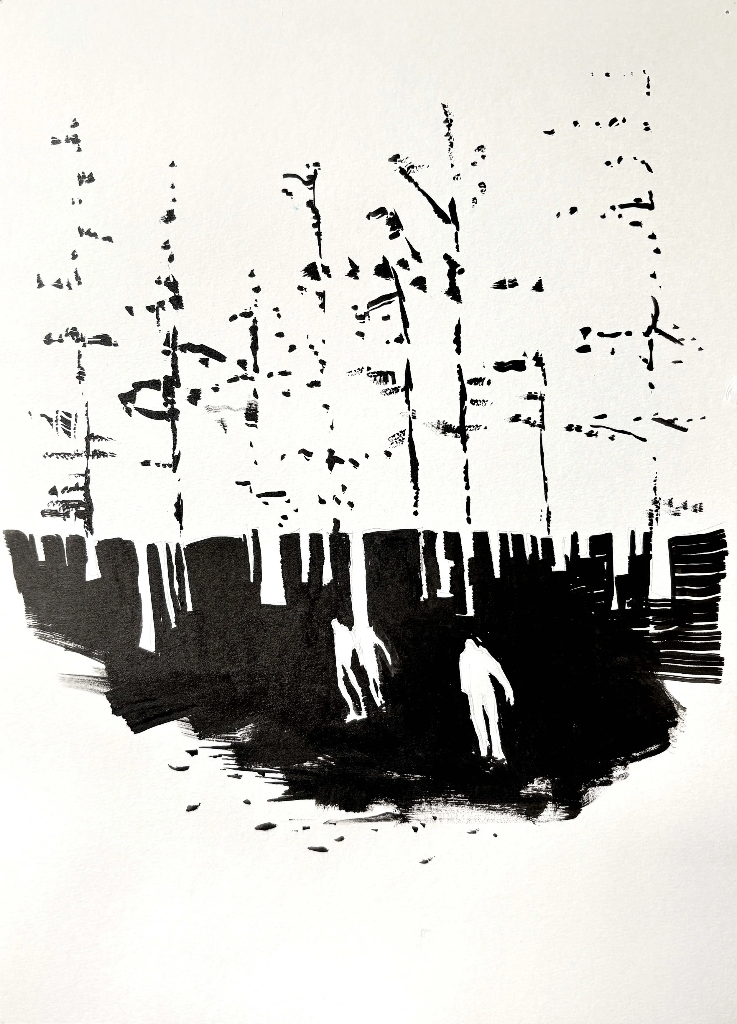  2025  Ink on paper  11” x 14” 