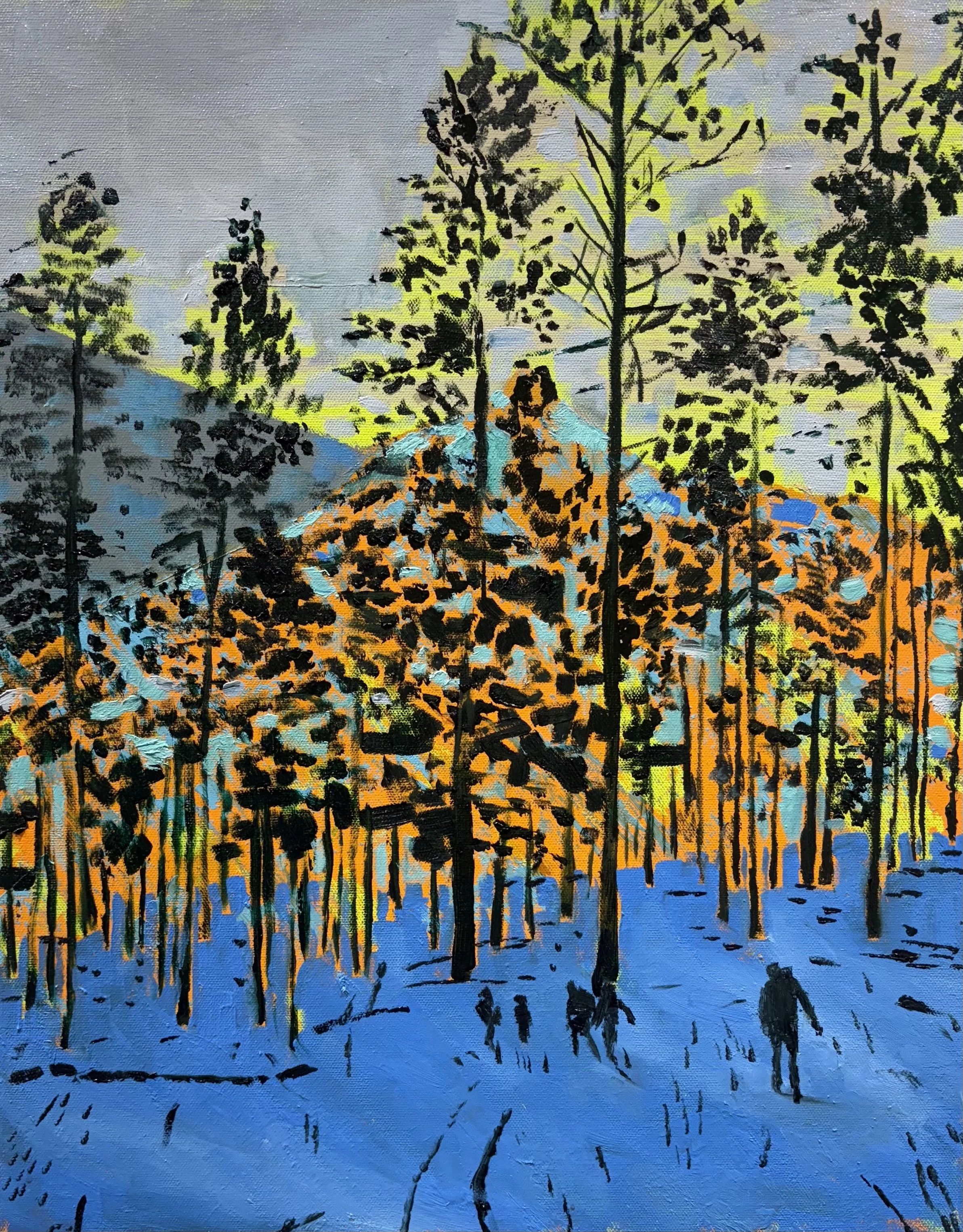  Winter Hike #1  2026  oil on canvas  20” x 16” 