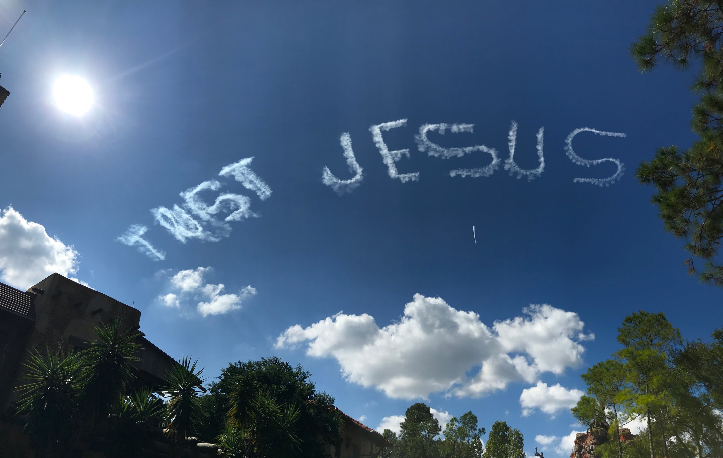 This was some sky writing that my sister saw the day papaw passed away. Sometimes we see or hear things right when we need them…. appreciate anything like that, it truly is a blessing.