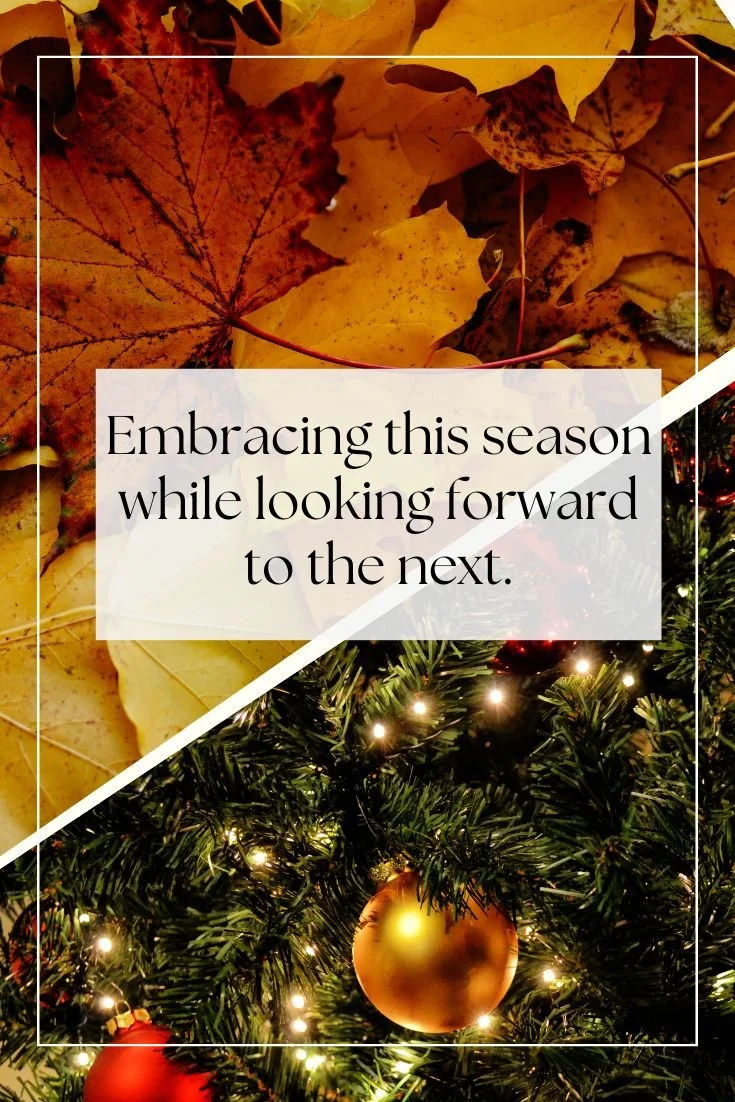 Living in this season while looking forward to the next