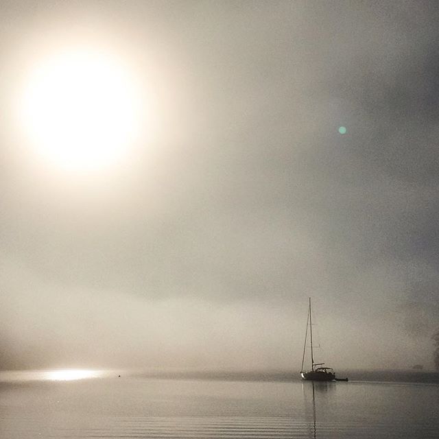 Sydney harbour this morning #sydney #sydneyharbour #sydneyfog #ignature #clouds #cinematic #igers #igdaily #sunrise