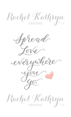 Spread Love Everywhere You Go Design Stock Illustration