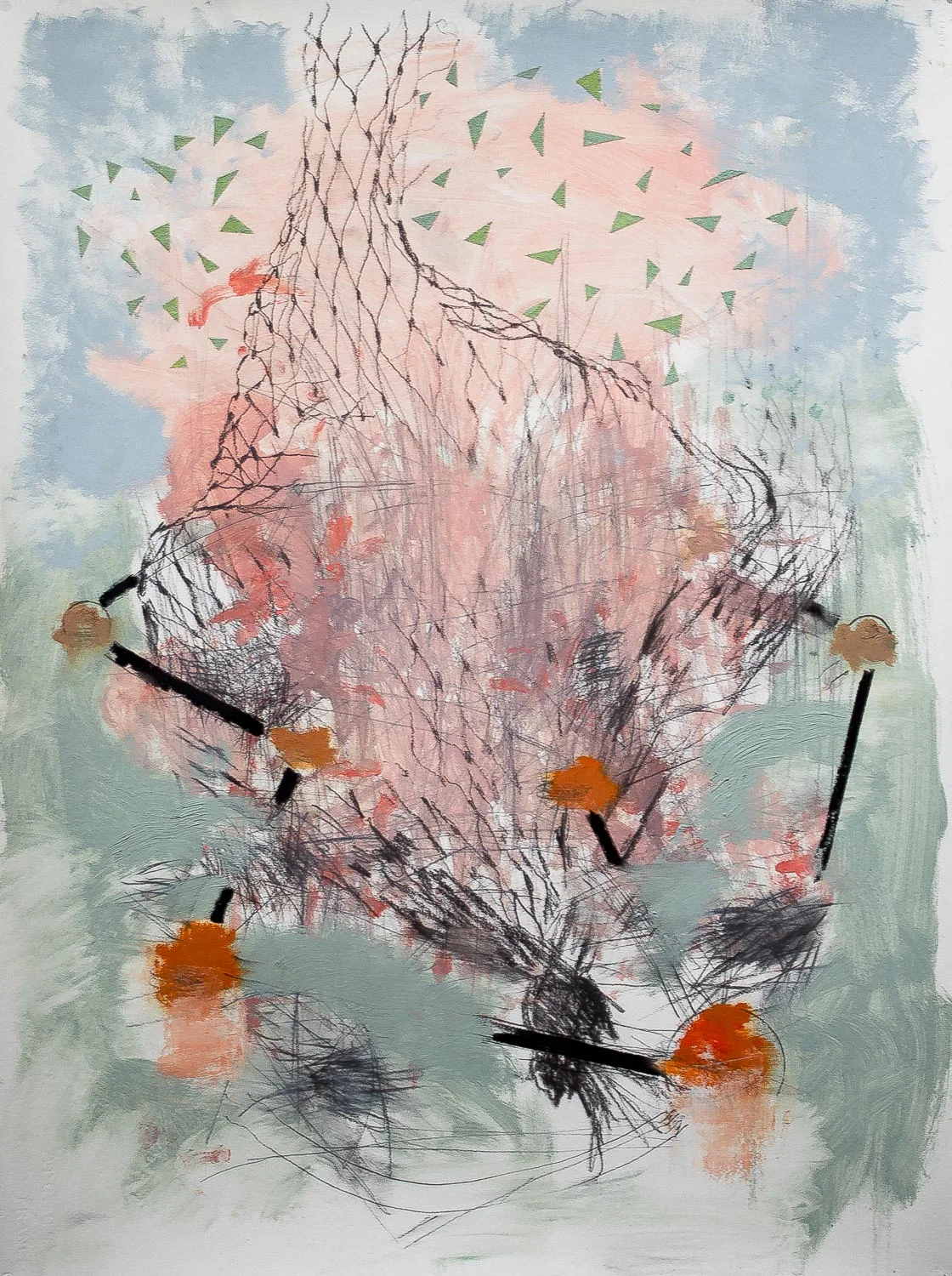 Seiners 6 , 2016 oil on paper 22 x 30"