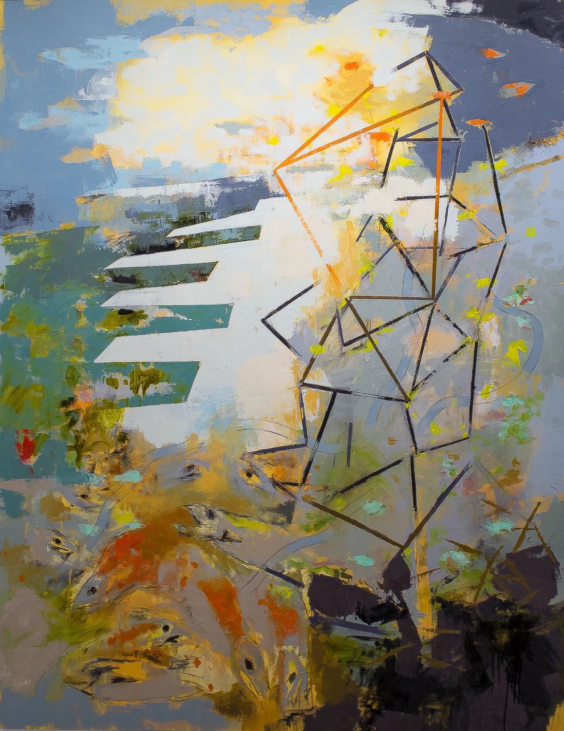 On the Way Home , 2016 oil on canvas 48 x 61.5”
