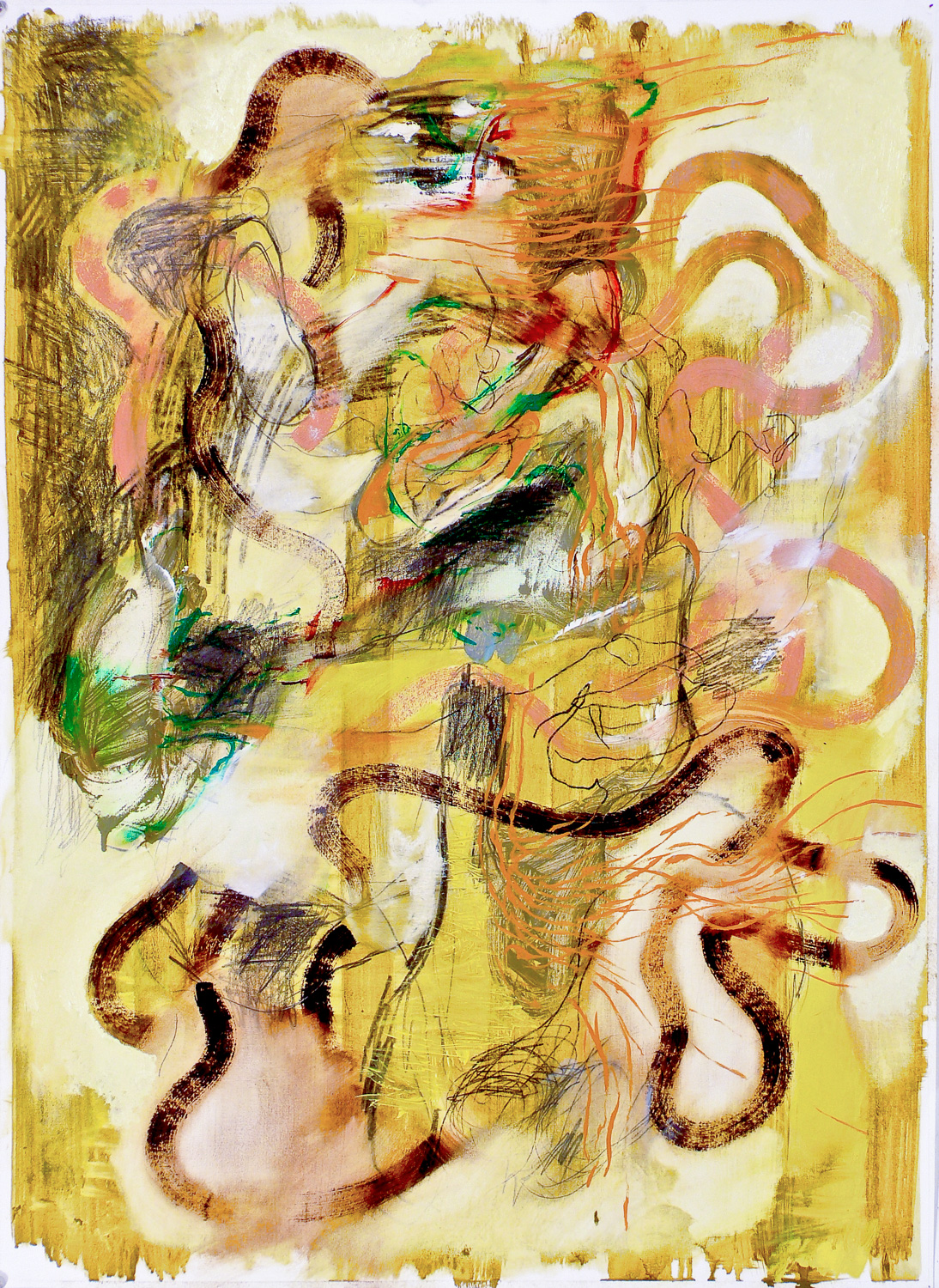   Untitled (Laocoön Series)&nbsp; , 2010 Oil on paper 30 x 22" 