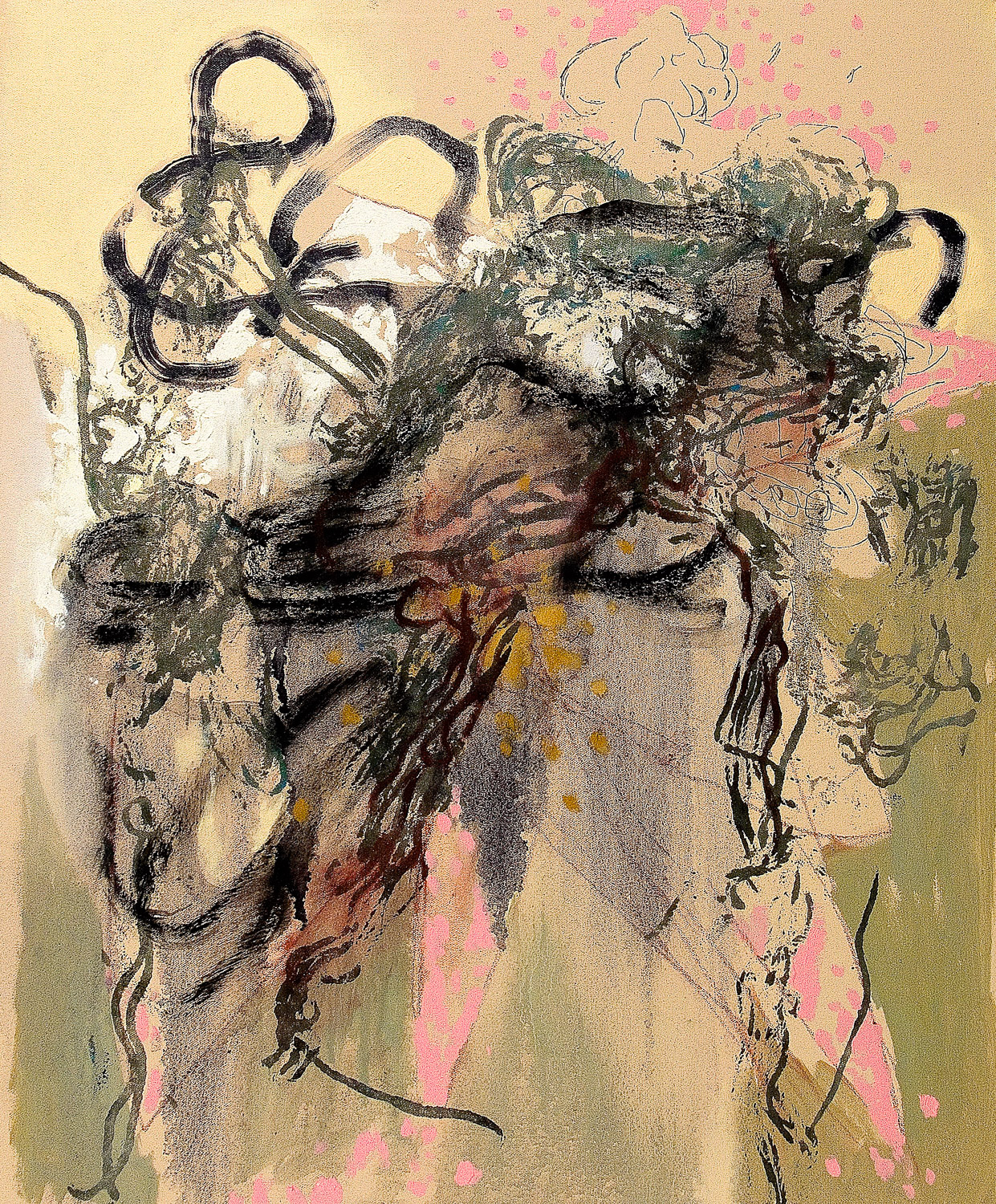   Untitled (Laocoön Series)&nbsp; , 2011 Oil on canvas 24 x 20" 