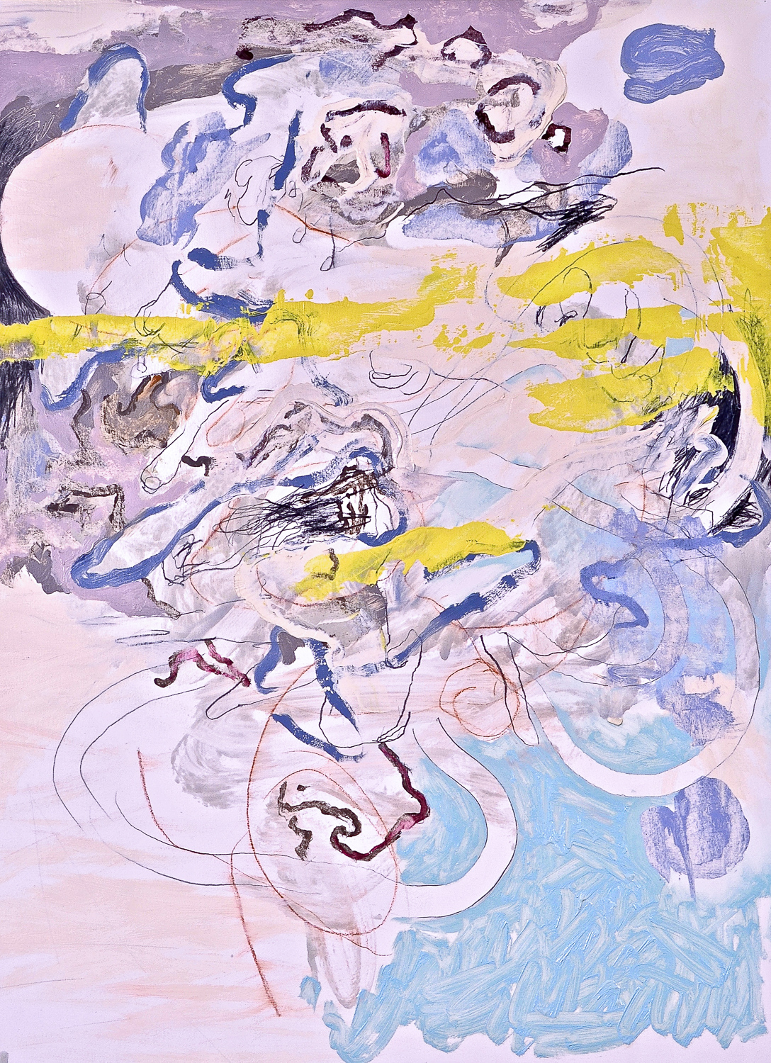   Untitled (Laocoön Series)&nbsp; , 2012 Oil on paper 30 x 22" 