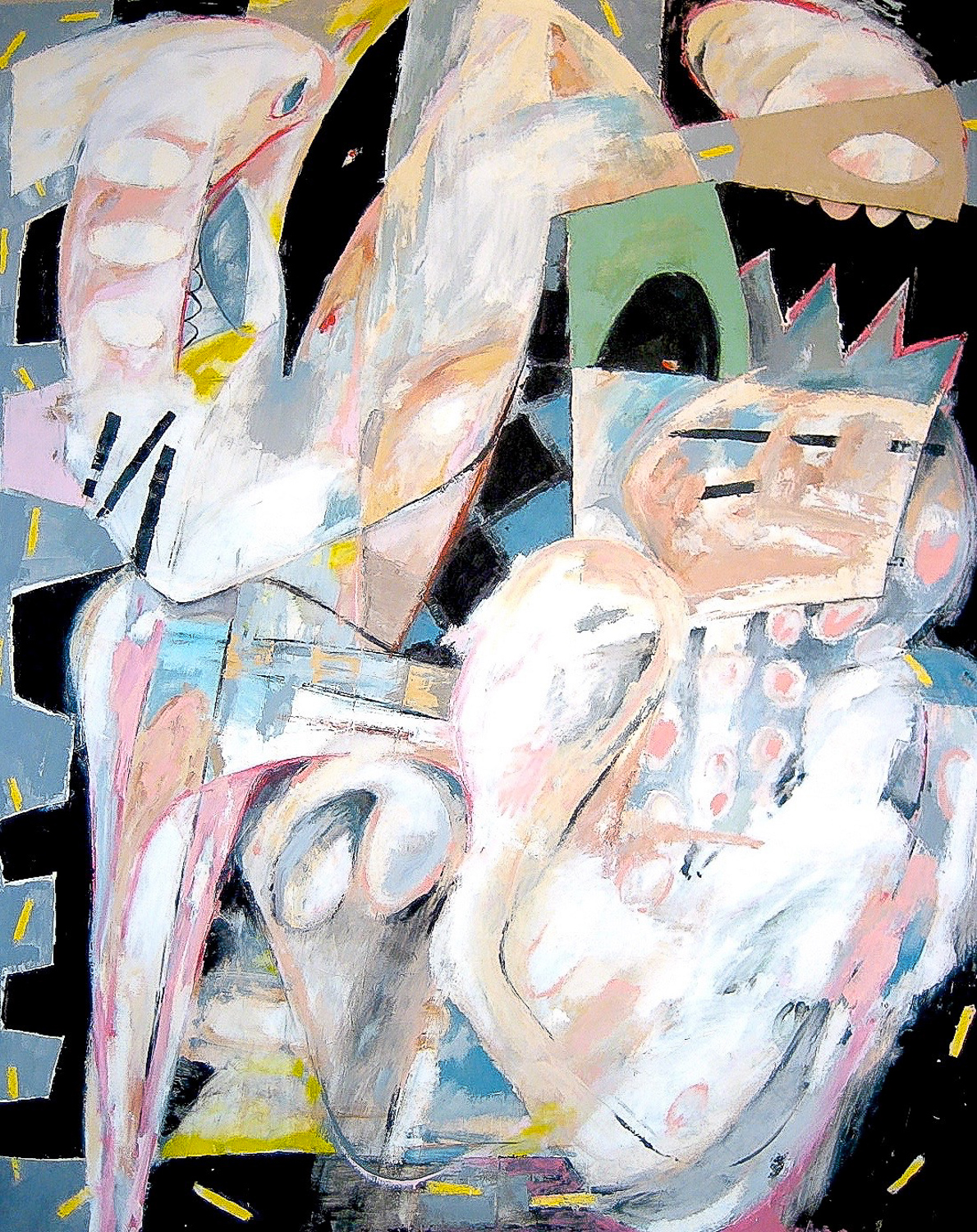   Perverse, Impotent, or Blind?&nbsp; , 2007 Oil on canvas 92 x 74" 