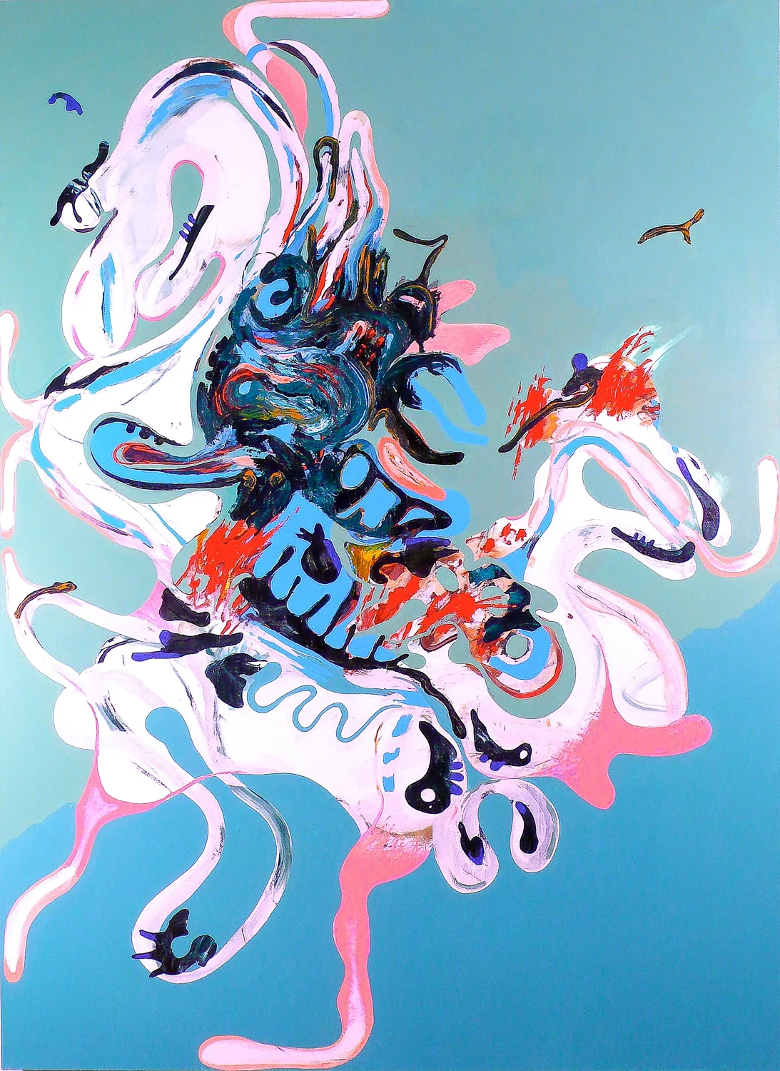 Psychosomatic 10 , 2007 Oil on canvas 86 x 68"