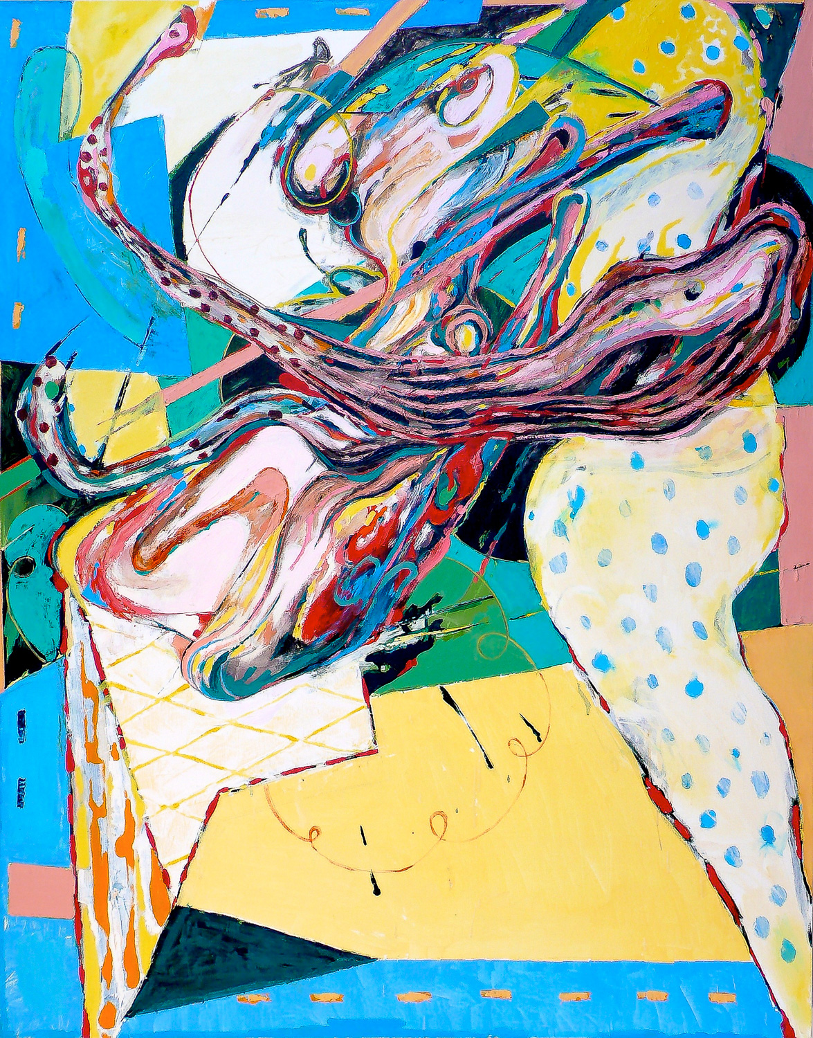   Mocking Clown , 2006 Oil on canvas 60 x 48" 