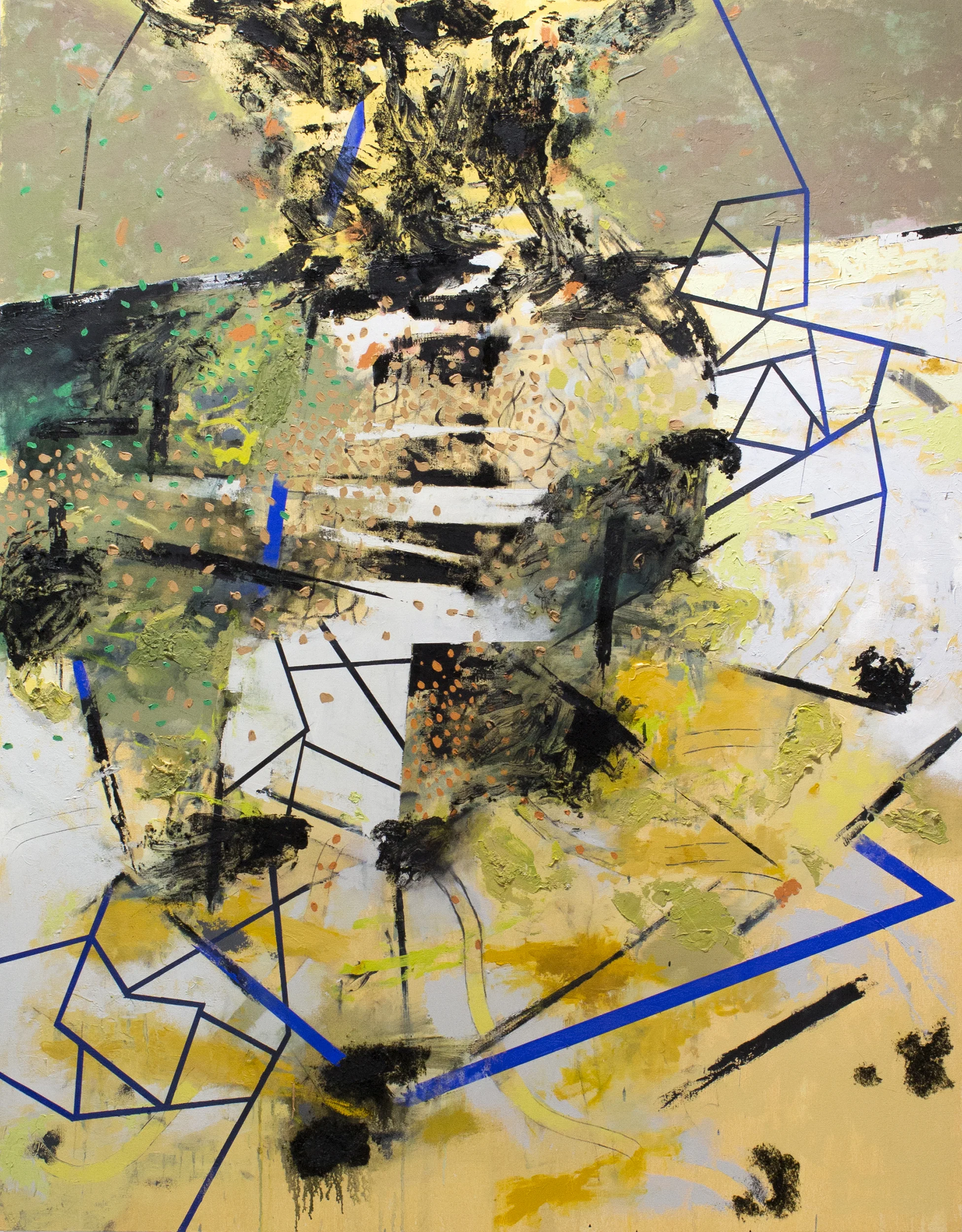 Fracture , 2017 oil on canvas 48 x 61.5”