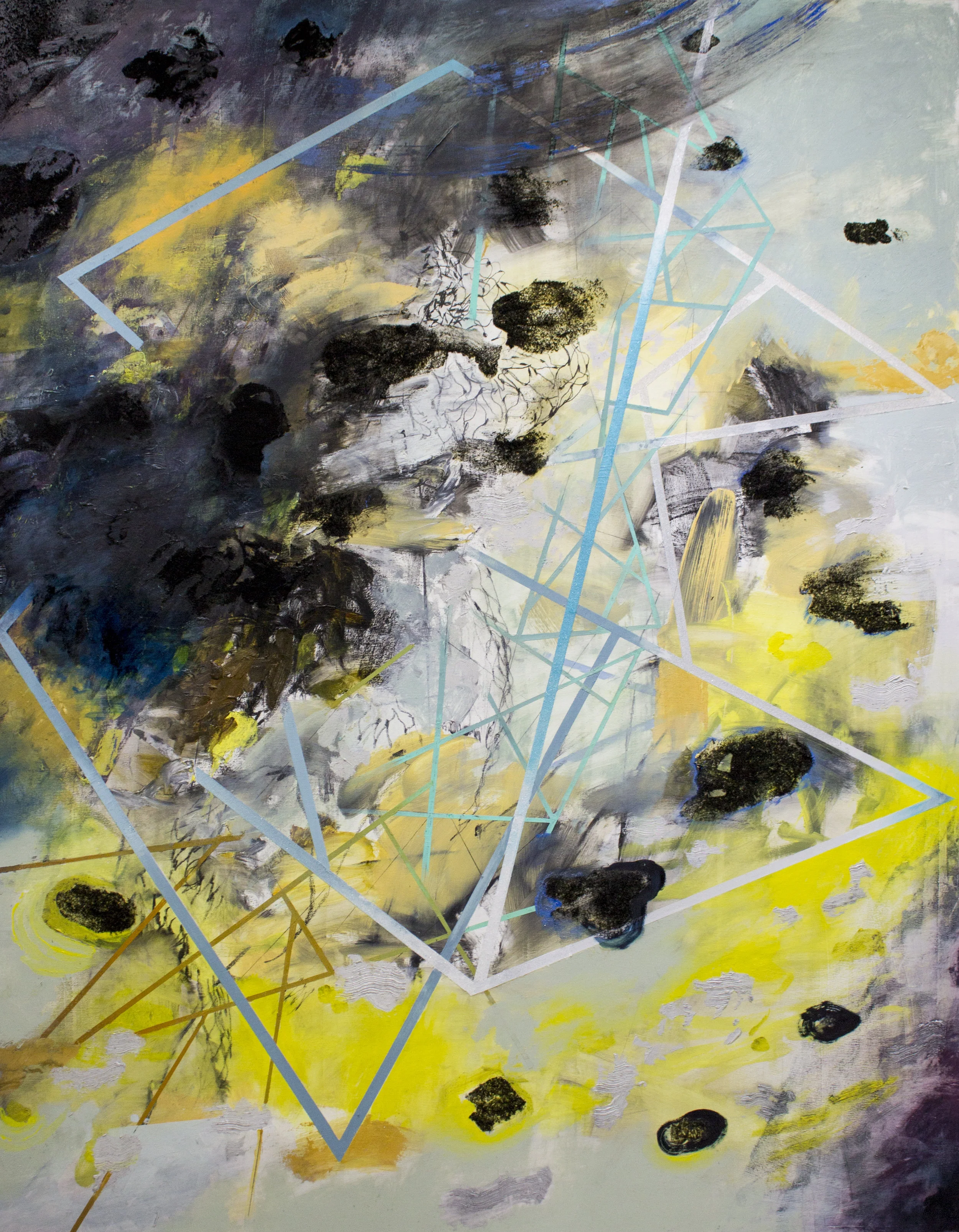 New Storms 2 , 2018 oil on canvas 48 x 61.5”