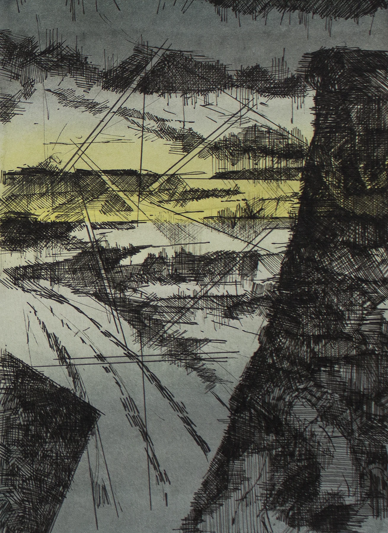 Untitled Drawing , 2018 Ink on paper 5 x 7”