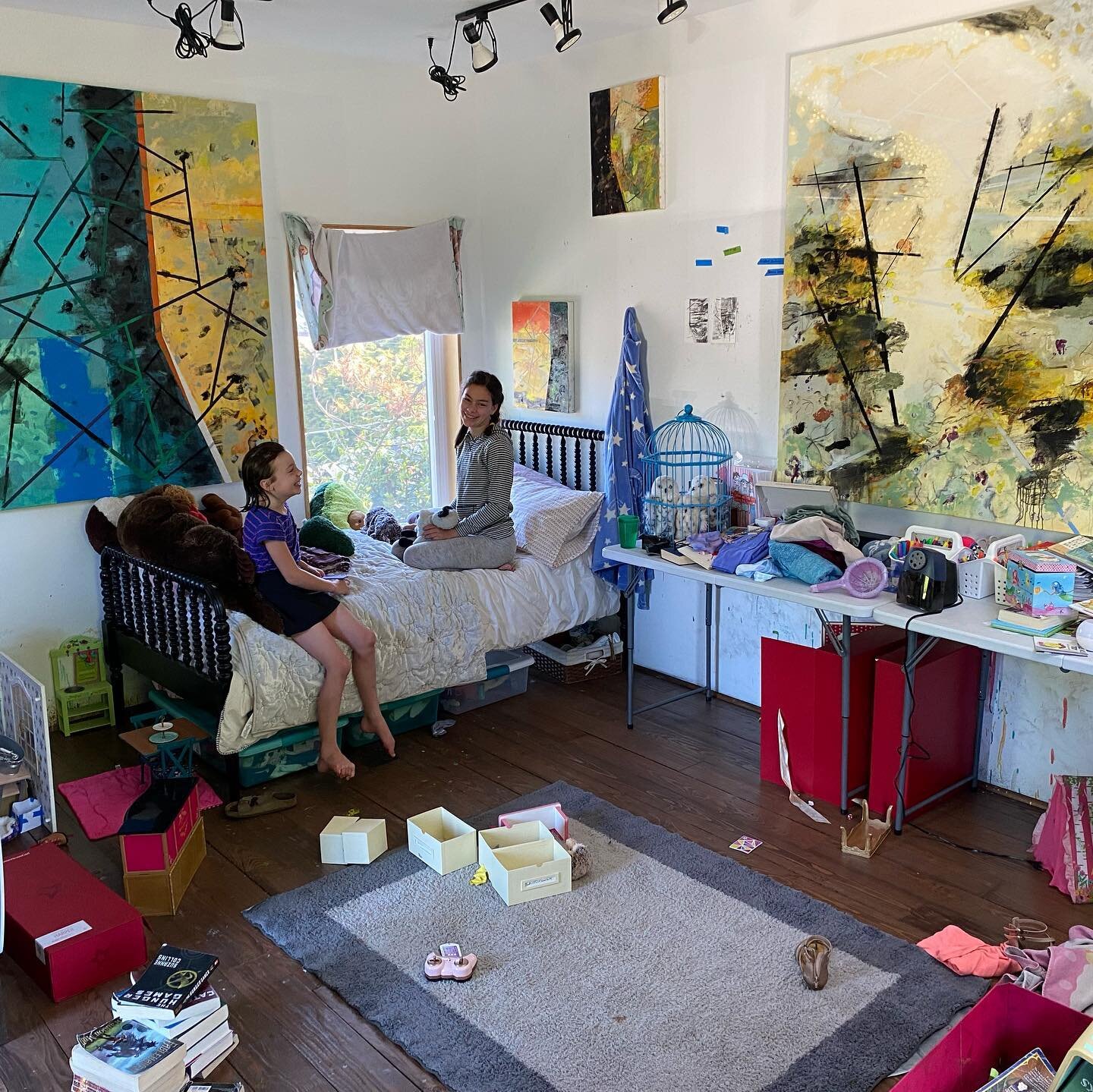 Current studio shot&mdash;may be like this for a long stretch but the girls are loving it:)