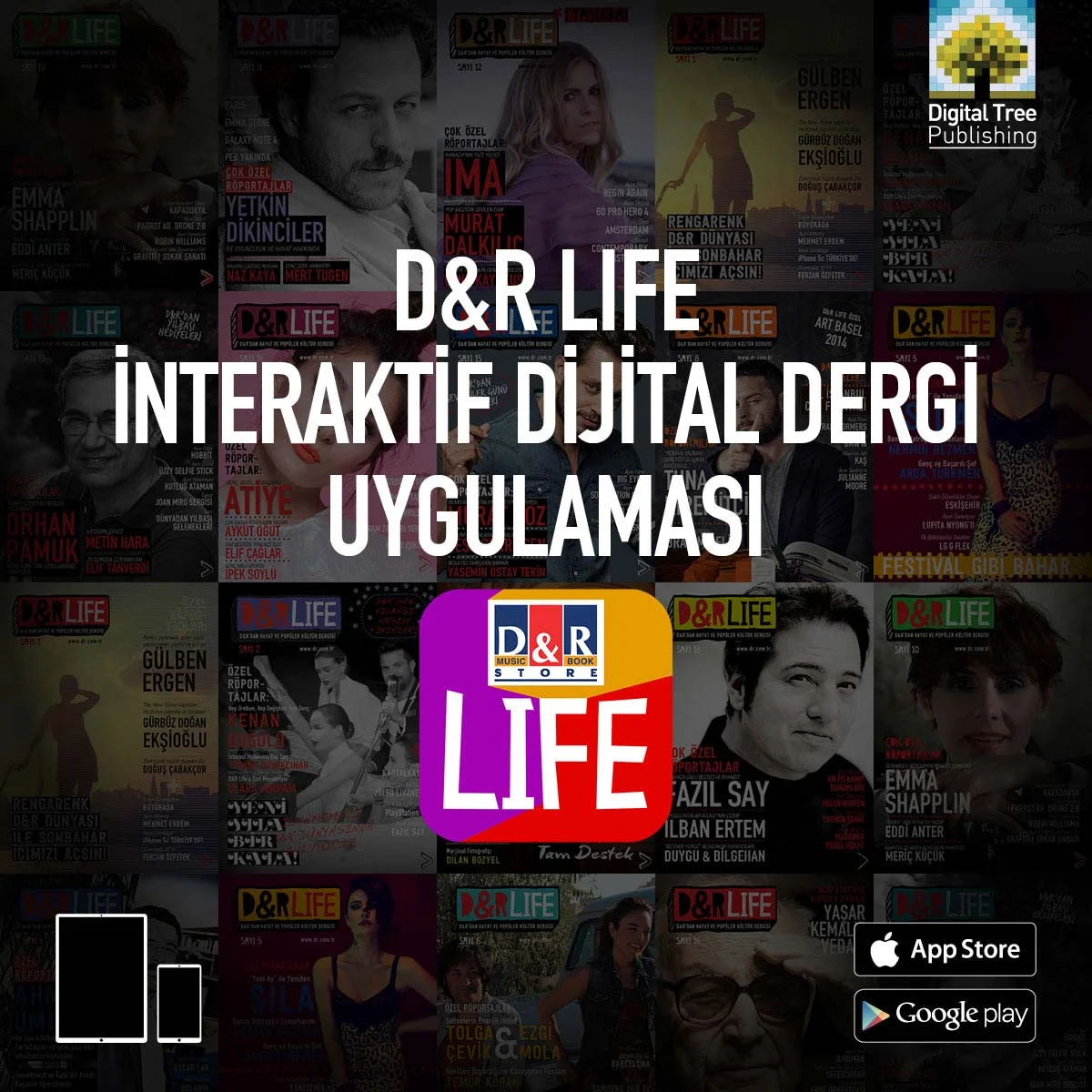 D&R Life İnteraktif Dijital Dergi Uygulaması. App store, Google Play, Tablet, akıllı telefon, Mobil, iOS, Android, DPS