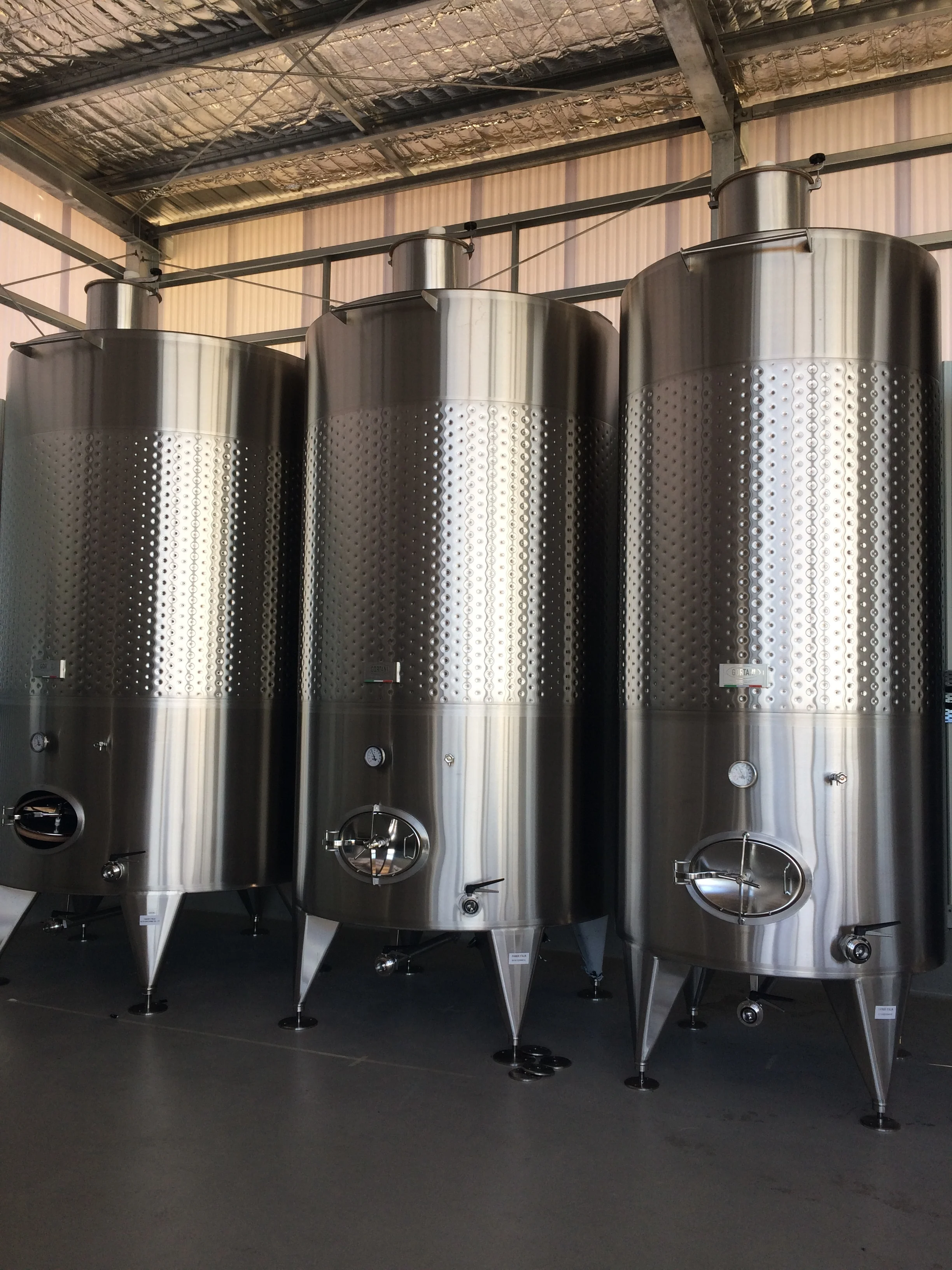 Sexy, shiny tanks in place