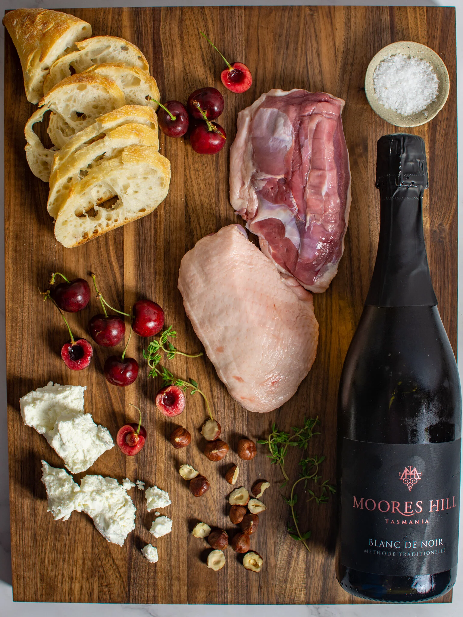 All the ingredients…don’t forget the wine!