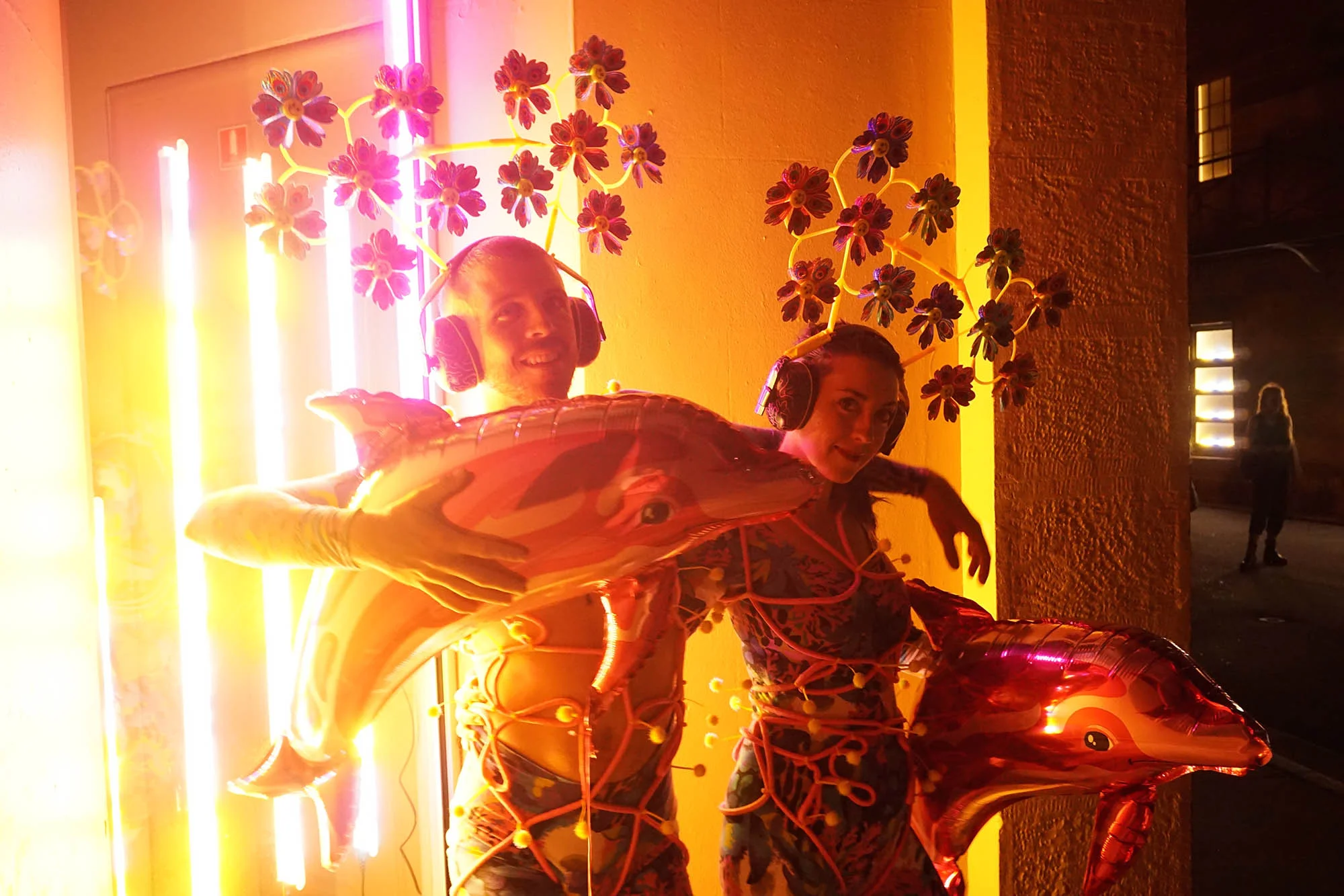 Rio with performance artists Wisteria Hysteria