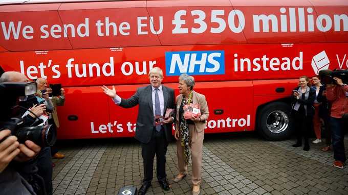 Boris Johnson's Bullshit Bus (Photocredit: Reuters)