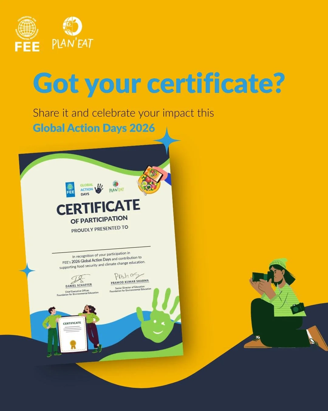 🌐 🖐️ You showed up. You took action. You made a difference. 
Now take one final step. Reflect on your impact and claim your Global Action Days certificate.
Your voice helps shape what we do next.

👉 Complete the short survey and get your certifica