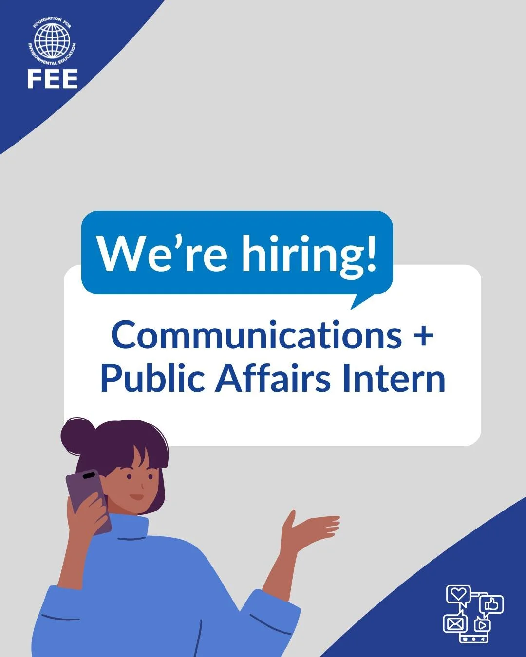 🌐 Passionate about sustainability, storytelling, and digital communications? Join the Foundation for Environmental Education as our next Communications + Public Affairs Intern!

We&rsquo;re looking for a creative and proactive communicator to help a