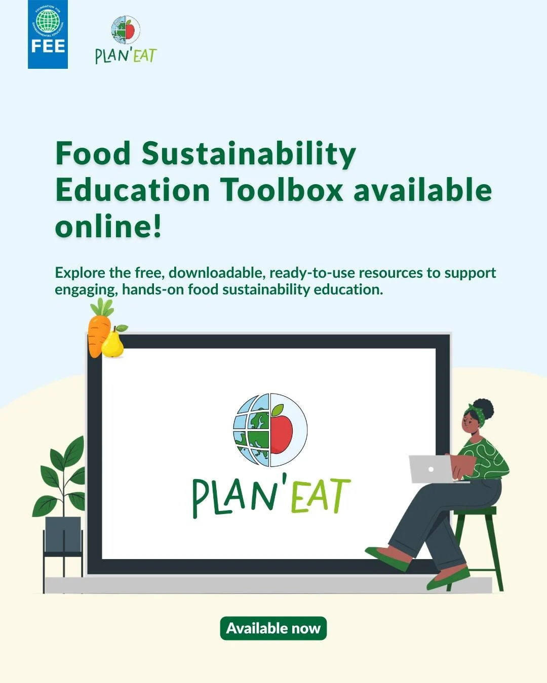 The @planeat.eu PLAN&rsquo;EAT Food Sustainability Education Toolbox is now available online! 

Are you a teacher, educator, curriculum developer, or anyone looking for practical ways to promote healthy and sustainable food behaviours among learners?