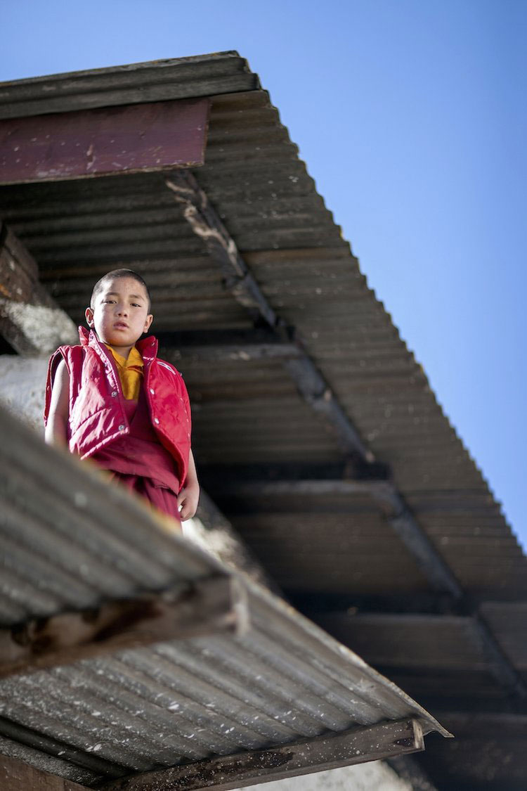  Novice Buddhist Monk. Tawang Monastery, Arunachel Pradesh, Northeast India. 2009. 