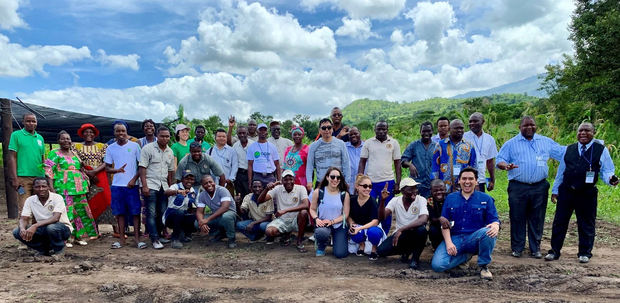 Figure 3. Participants of the 2019 DGM Africa Regional Exchange visiting the Canda community in Gorongosa. Photo: WWF Mozambique