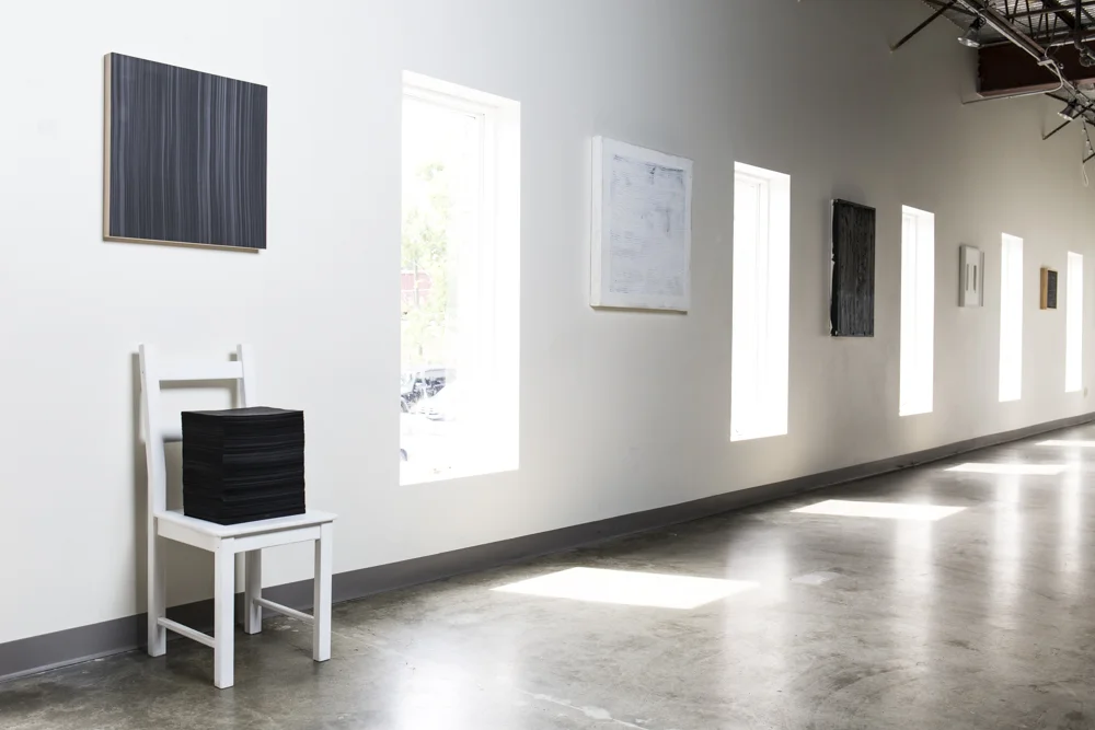 Gallery view of "Out of Line" exhibition