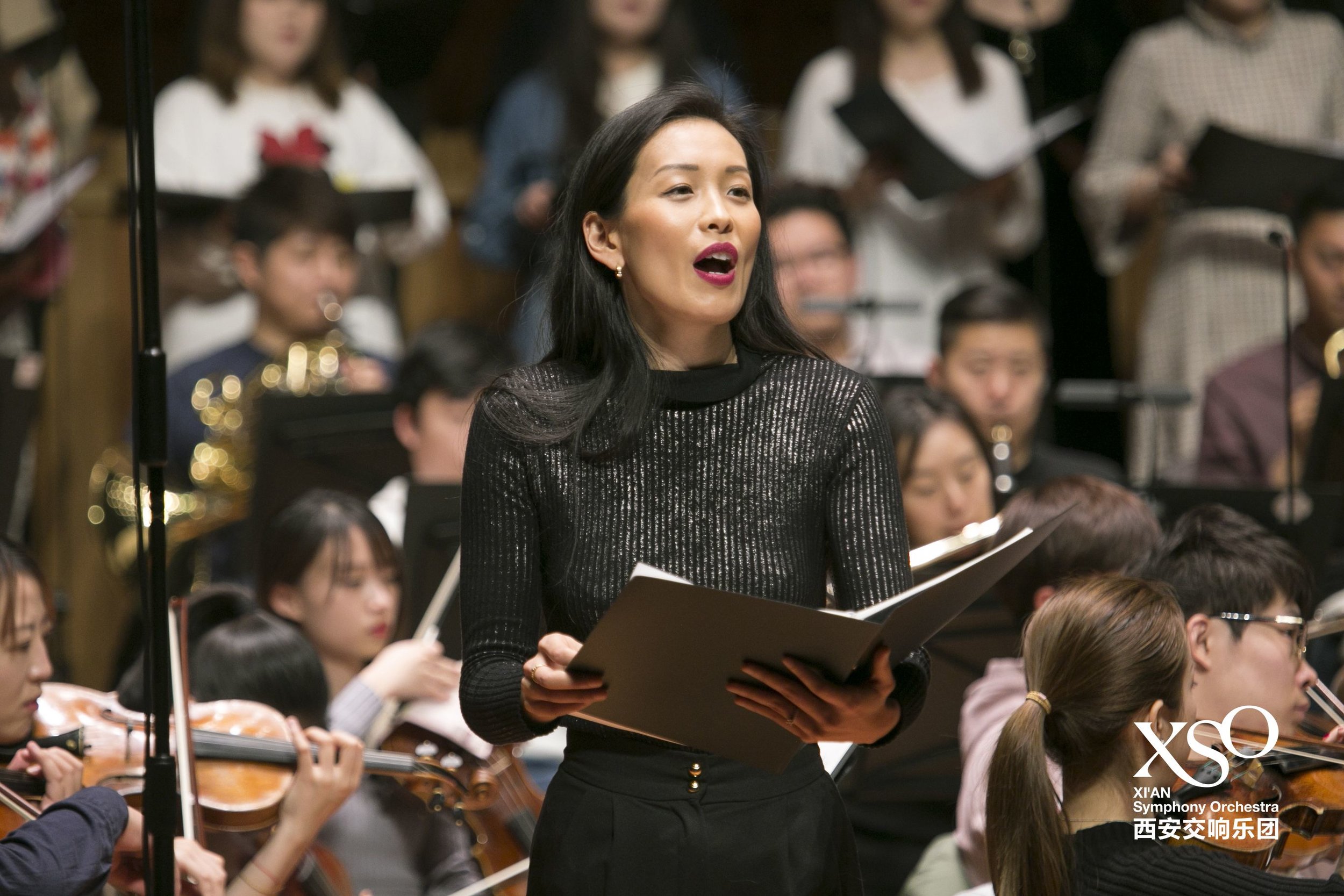 rehearsal with the Xi'an Symphony Orchestra - Dane Lam - China 