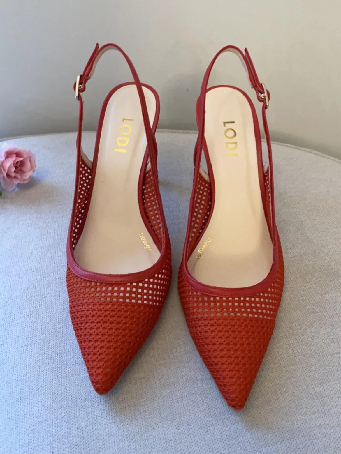 Lodi Red Sling Back Heels — Fusion 