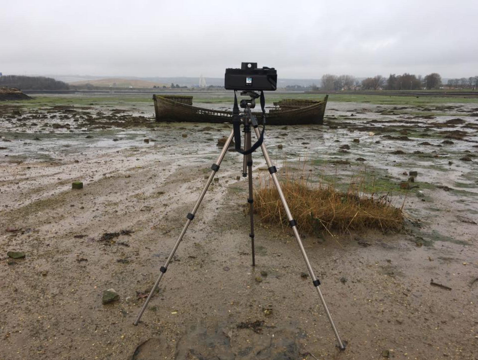 My next adventure with the camera was down by an old boat wreck near the shoreline.