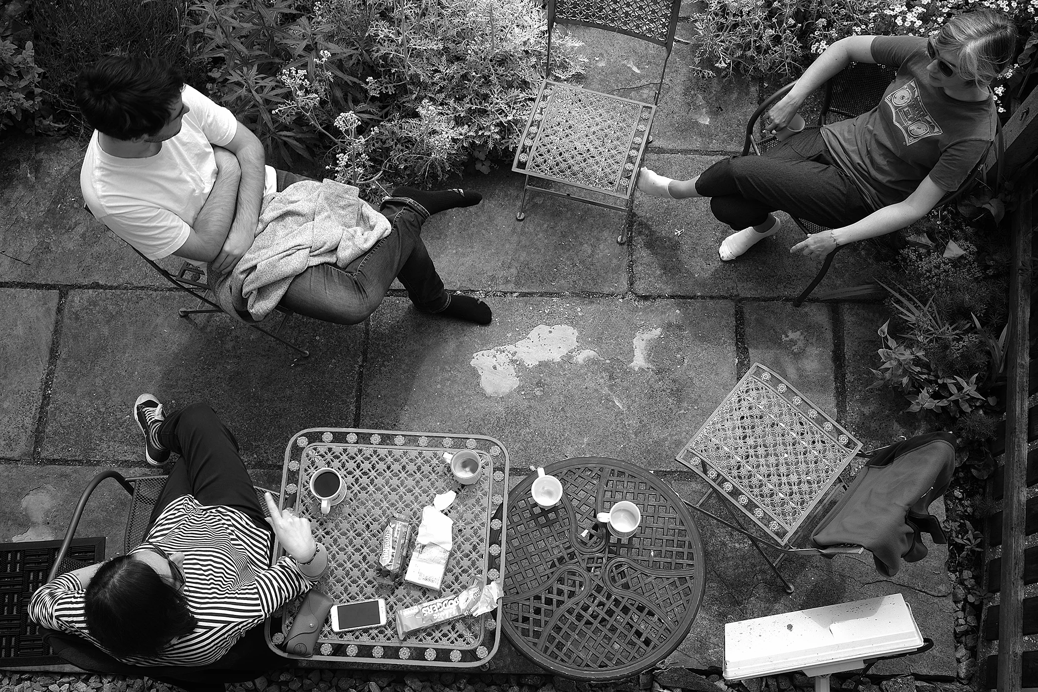 Good times catching up with old friends in the garden of the grade II listed cottage where we were staying. View taken from the bedroom window.